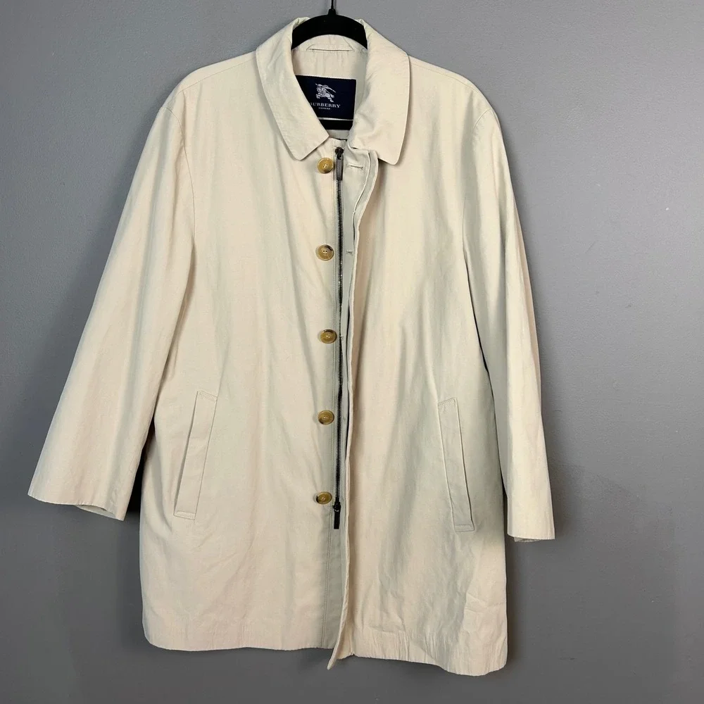 Burberry London Mid-length Trench Coat Men's 48 Tan Heritage‎ Classic Nova Check